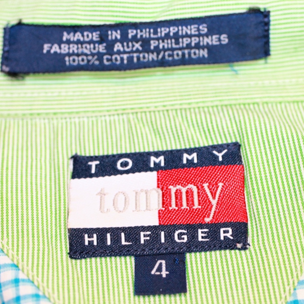 Tommy Hilfiger Multi-Colored Gingham Button Down … - image 3